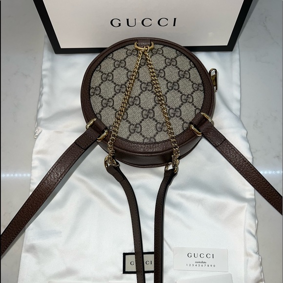 Gucci Ophidia GG Mini Supreme Backpack Bag Beige 598661 - Picture 4 of 8